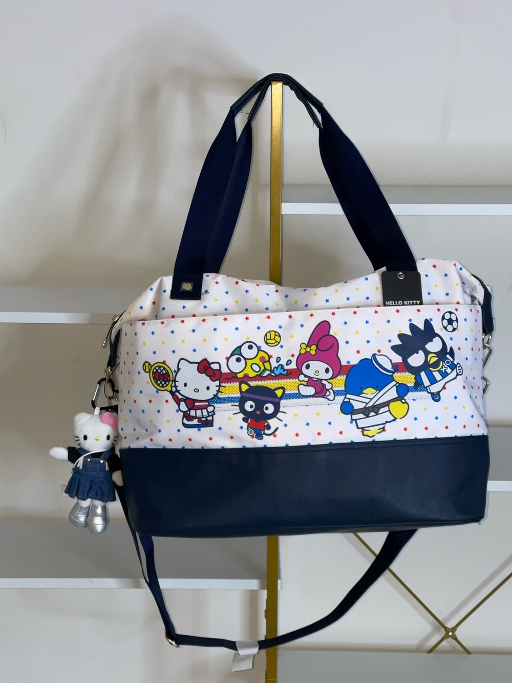 Sanrio Hello Kitty & Friends Travel Tote Bag Sports & Stars Bioworld Duffle Bag